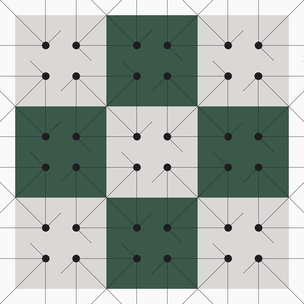 Fixed-point tensor network construction and generalised symmetry for conformal field theory